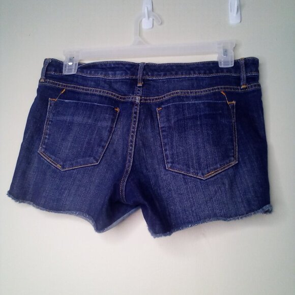 Mossimo Shorts Women 10 Mid Rise Midi Denim Blue - Picture 11 of 14
